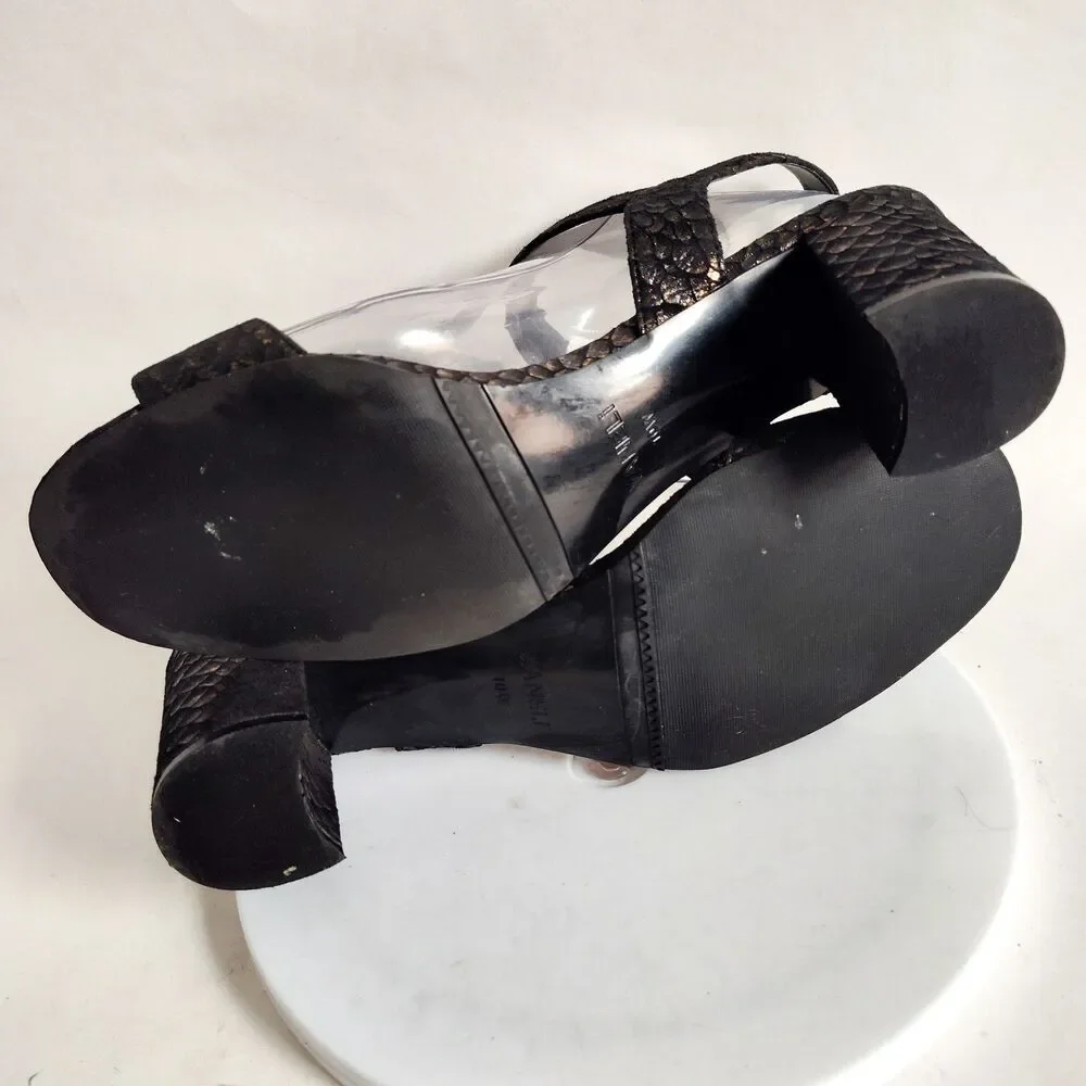 Vaneli Iridescent Snakeskin Black 3